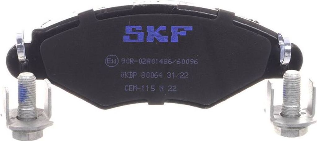 SKF Bremsbeläge Satz Vorne Bremsklötze passend für PEUGEOT 206 Schrägheck (2A/C) VKBP 80064