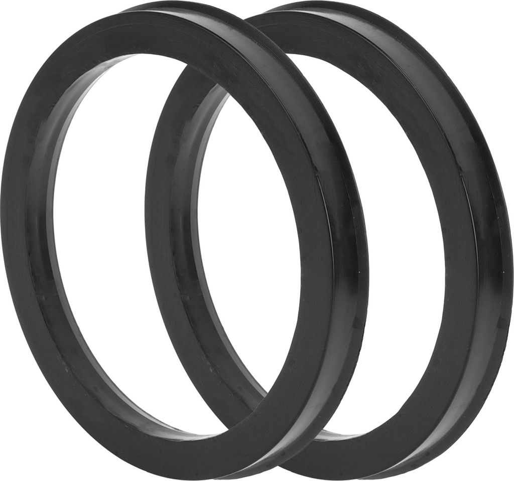 Auto Radnaben-Zentrierringe Langlebige Räderzentrierwelle Stoßdämpfende Nabenringe Schwarz 2 Stück OD 108,1 mm bis ID 87,1 mm Kunststoff