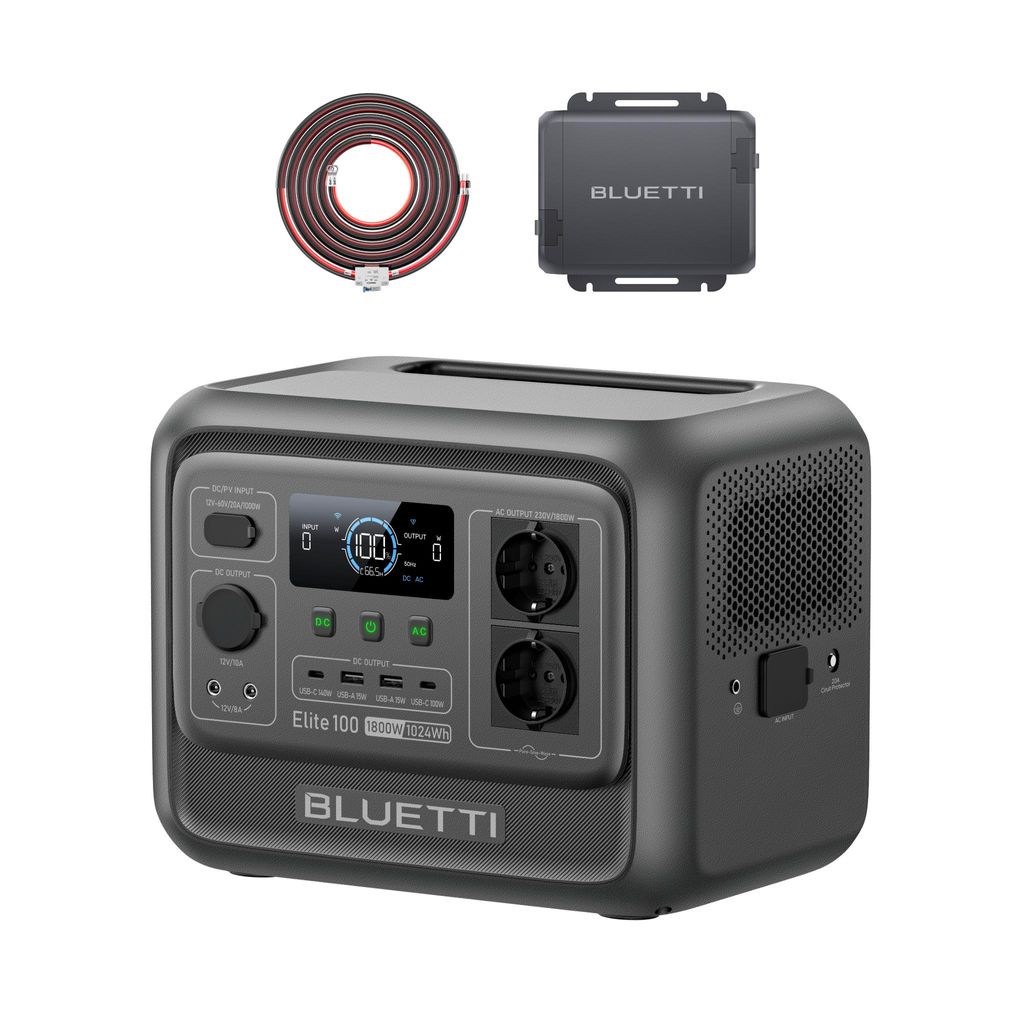 Przenośna stacja zasilania BLUETTI Elite 100 V2 + ładowarka Zdjęcie produktu 