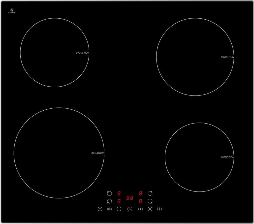 Cuisinez vite et bien avec la table induction PKM IN4B-3 G 4 feux noir