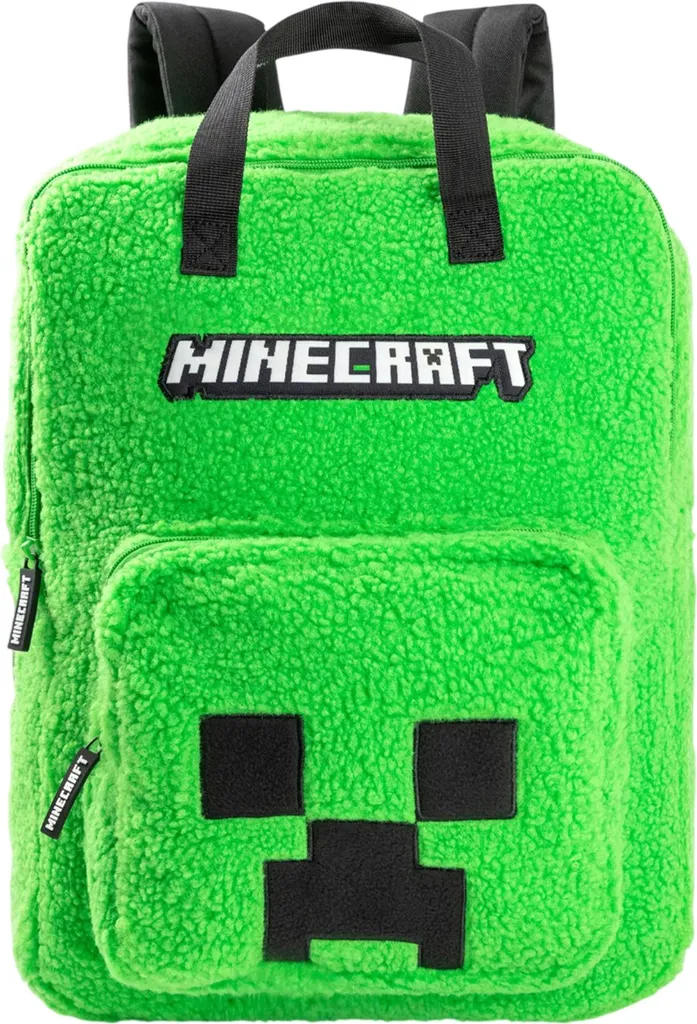 Sac à dos enfants Minecraft imperméable et résistant couleur verte
