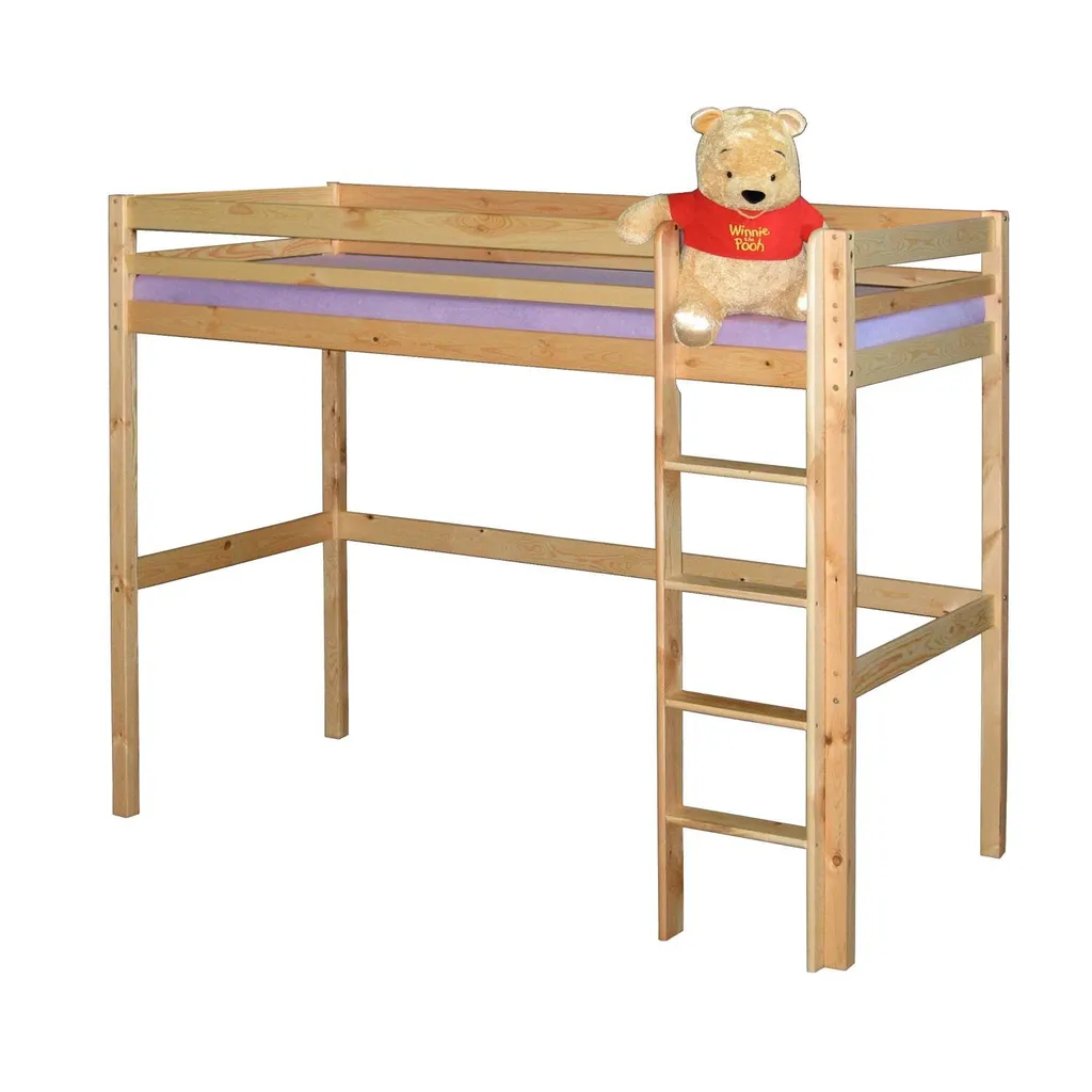 Lit superposé enfant en pin modèle 835 - Couchage double gain de place