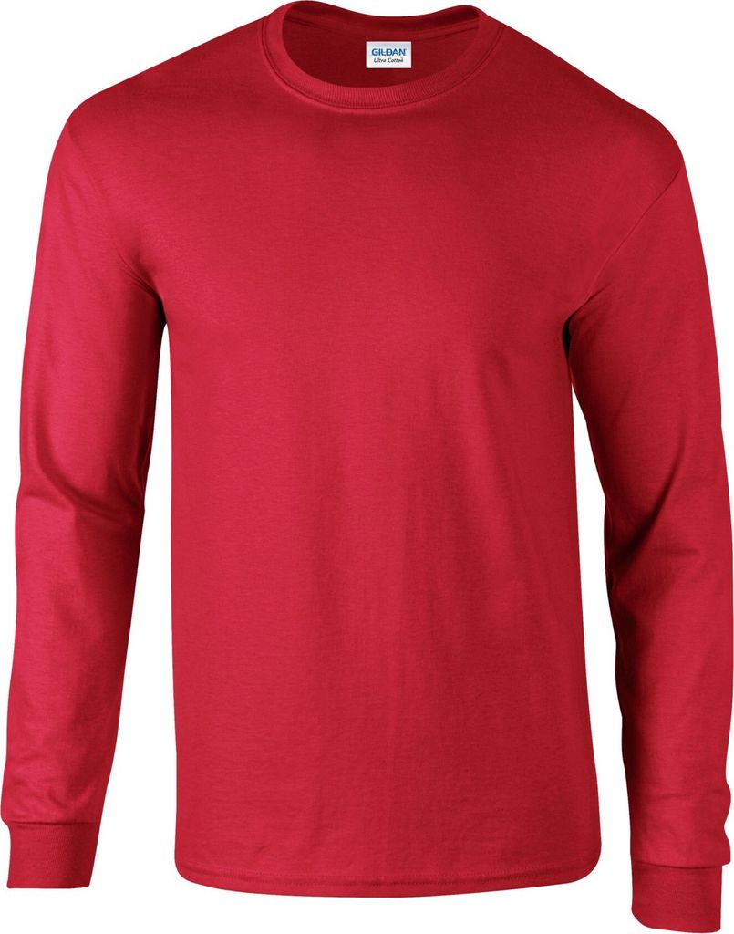 Gildan - "Ultra" T-Shirt für Herren/Damen Uni Langärmlig PC6430 (4XL) (Rot)