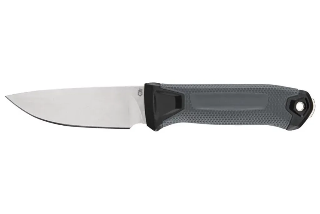 Couteau de camp Gerber StrongArm gris idéal pour la survie et le bivouac