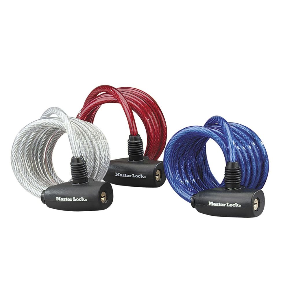 Master Lock Kabelschloss 3er-Pack 1,8 m x 8 mm 8127EURTRI