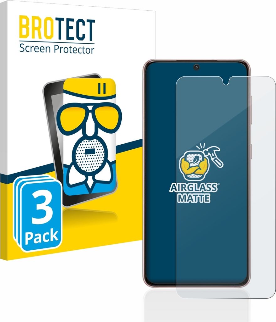 3x BROTECT Entspiegelungs Schutzglas für Samsung Galaxy S21 / 5G Schutzfolie Panzer Folie Glas Display Schutz matt