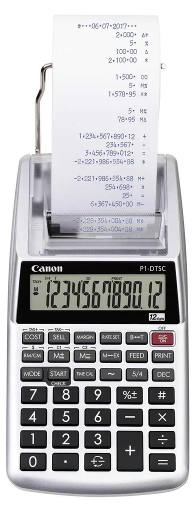 Canon P1-DTSC II EMEA HWB Calcolatrice Scrivente Professionale Grigio