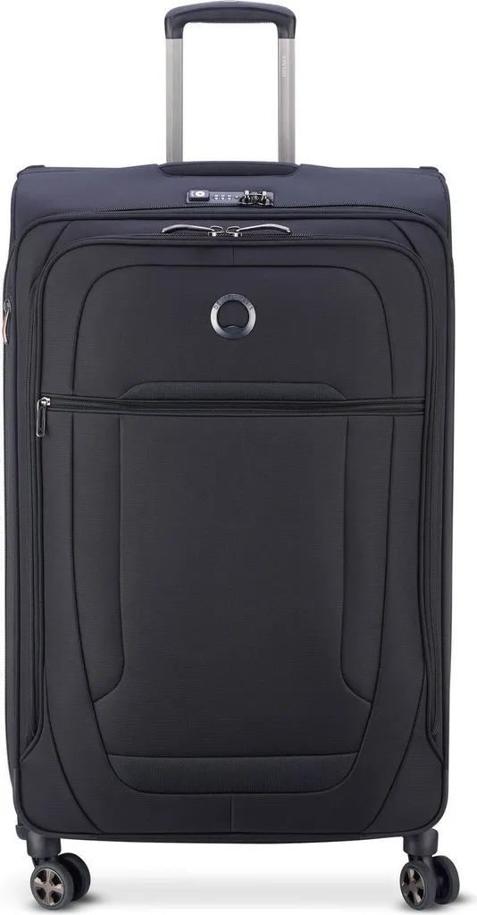 Grande Valise de Voyage DELSEY Helium DLX 83 cm Noir 4 Roues Pivotantes