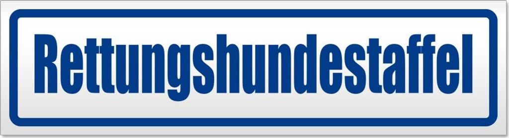 Rettungshundestaffel Magnetschild Schild magnetisch