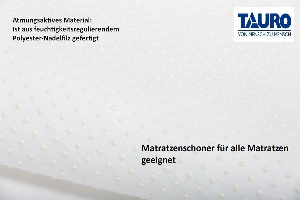 TAURO Noppen Matratzenschoner Textil 90x200cm (Einzelpack = Produktbild 3