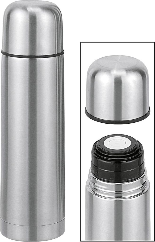 HI 26025 Isolierflasche 1,0L Edelstahl, silber Produktbild 