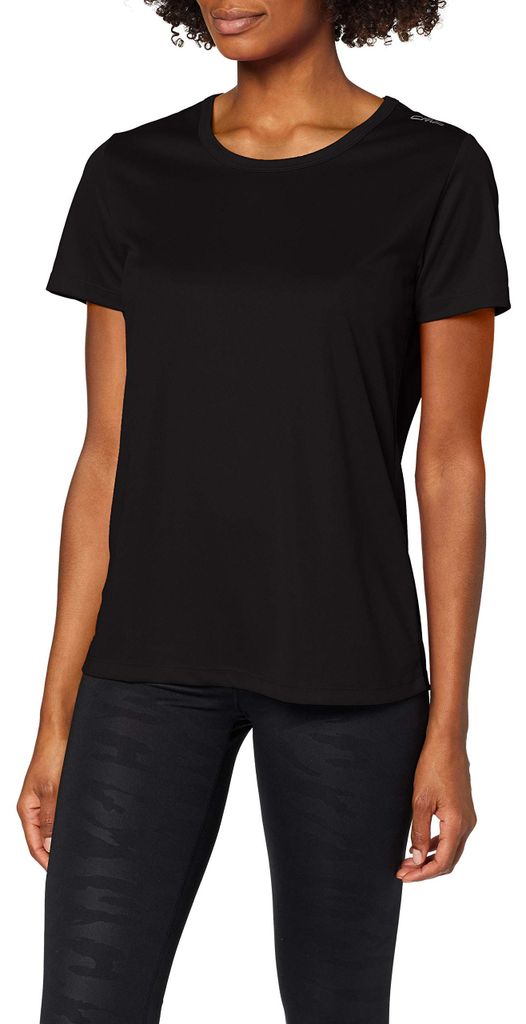 CMP Damen T-Shirt Nero, 44, 39T5676P