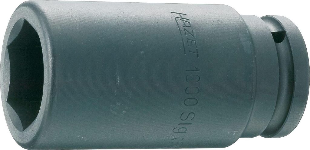 Hazet Schlag-Maschinenschrauber Steckschlüsseleinsatz 1000SLG-27, 3/4 (20 mm) Vierkant hohl, Außen Sechskant Profil, SW 27 mm