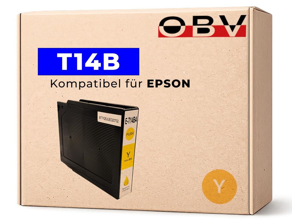 Epson T14B kompatible Druckerpatrone Gelb - WF Pro EM-C 7100dwf WF Pro EP-C 7000dw