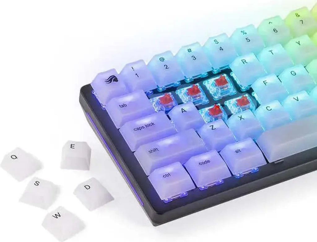 Kit Keycaps Glorious Polychroma RGB - Idéal pour Clavier Mécanique MX - 3