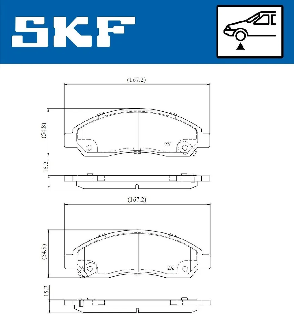 Améliorer le freinage de votre Chevrolet Colorado I - Plaquettes SKF