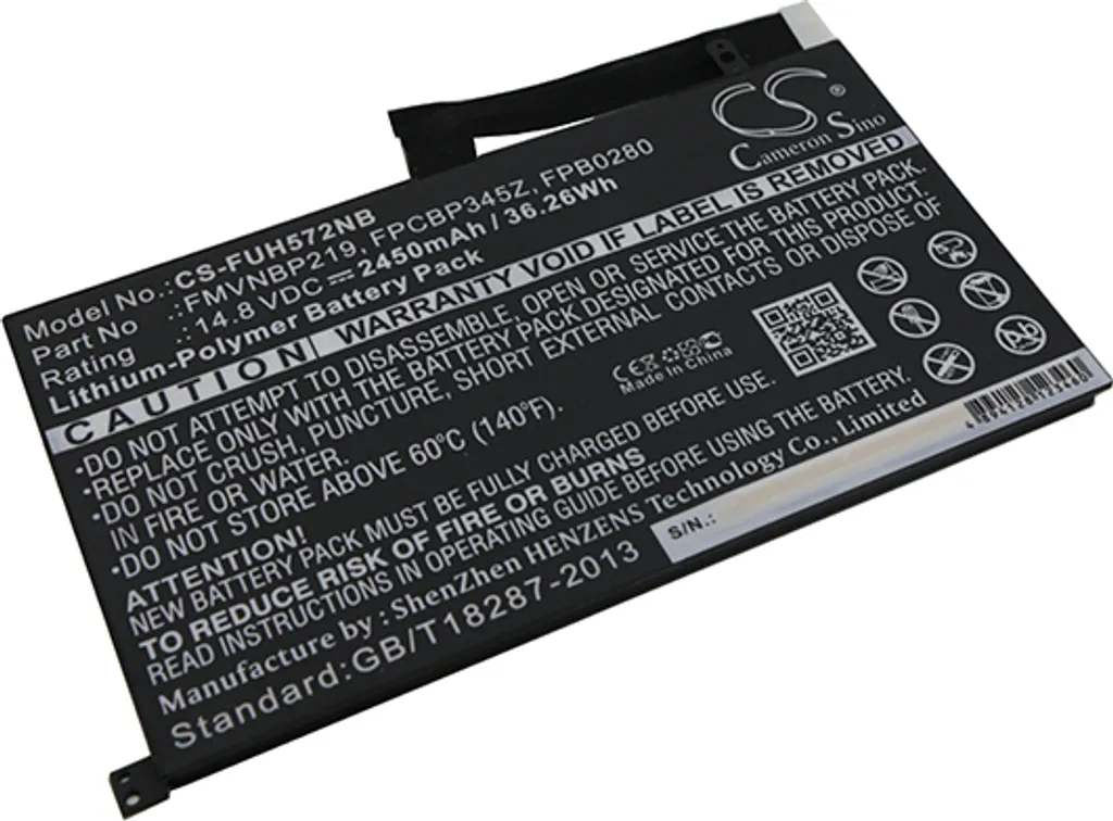 TECHTEK Batteria notebook compatibile con [Fujitsu] LifeBook UH572 sostituisce FMVNBP219, per FPB0280, per FPCBP345Z