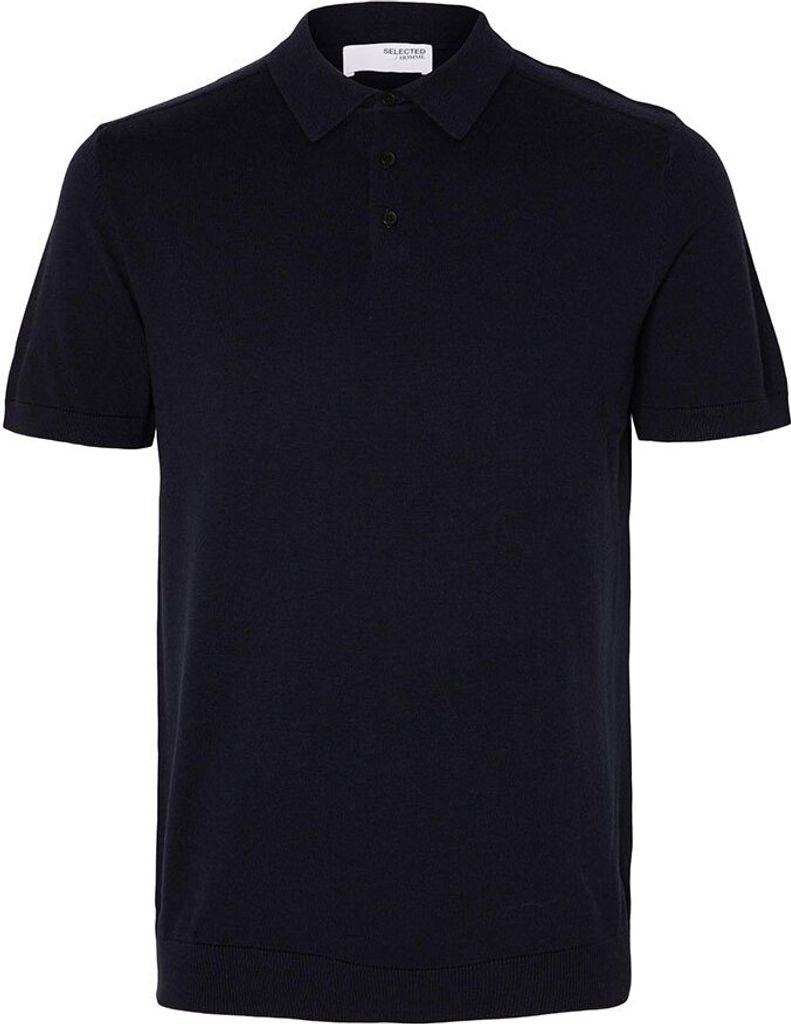 Selected Berg Kurzarm-poloshirt Blau M Mann Blau M