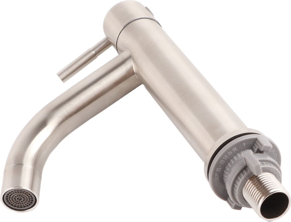 Stainless Steel Brushed Surface Basin Water Faucet Bathroom Produktbild 