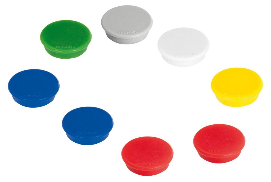 Samolepicí magnet 24mm assorted 1 sada 10 kusů - Franken Obrázek produktu 