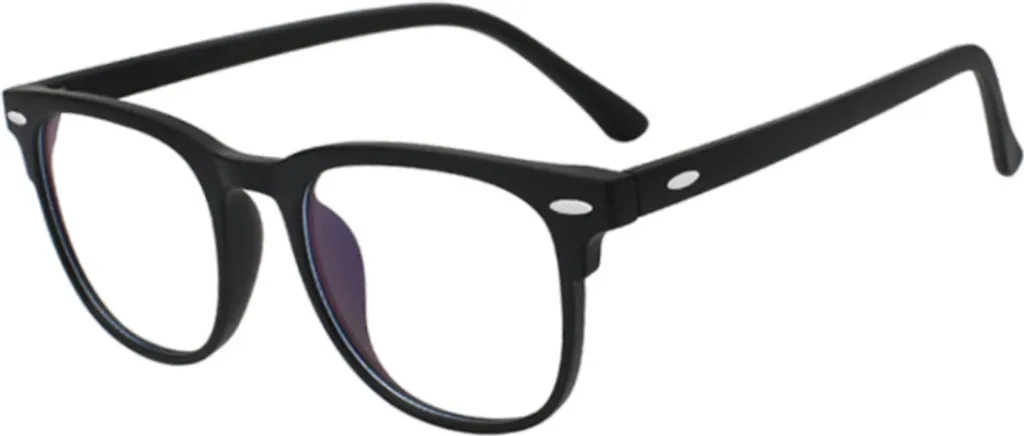 Lunettes de Repos Anti-Lumière Bleue Monture Carrée Noire Yngve