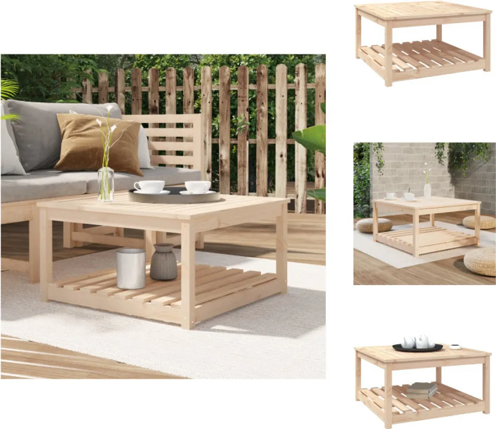 Tavolo Design vidaXL Giardino 82,5 cm Pino Massiccio - Arredo Premium
