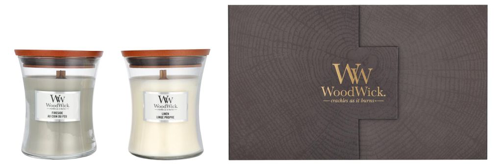 Set di candele a clessidra medie Woodwick Immagine del prodotto 