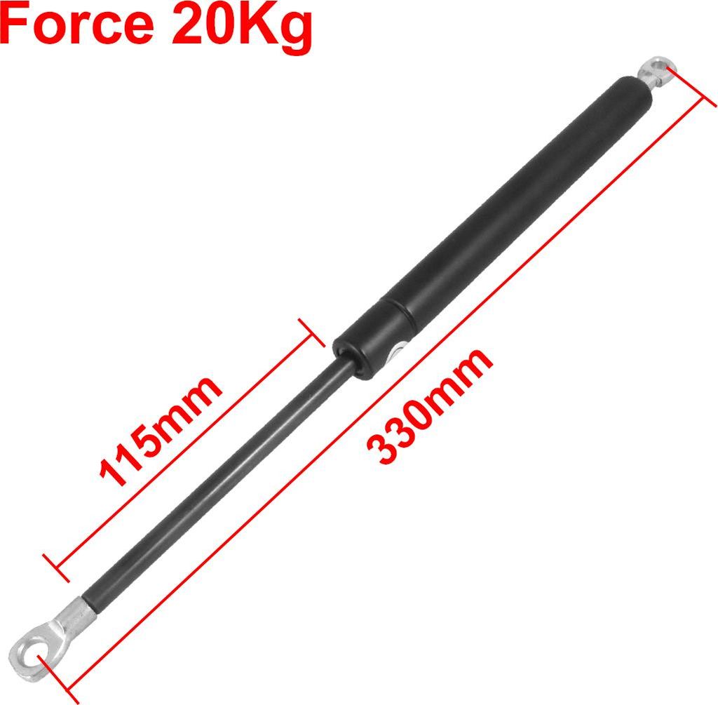 Universal Gasdruckdämpfer Gasdruckfeder Kompressionsfeder Lift-O-Mat Klappenbeschlag 2Kg/44LB Gasfeder auto ersatzteil Schwarz Silber