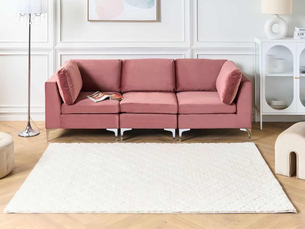 BELIANI Koberec z umělé zaječí kožešiny bílý 160 x 230 cm Obrázek produktu 2