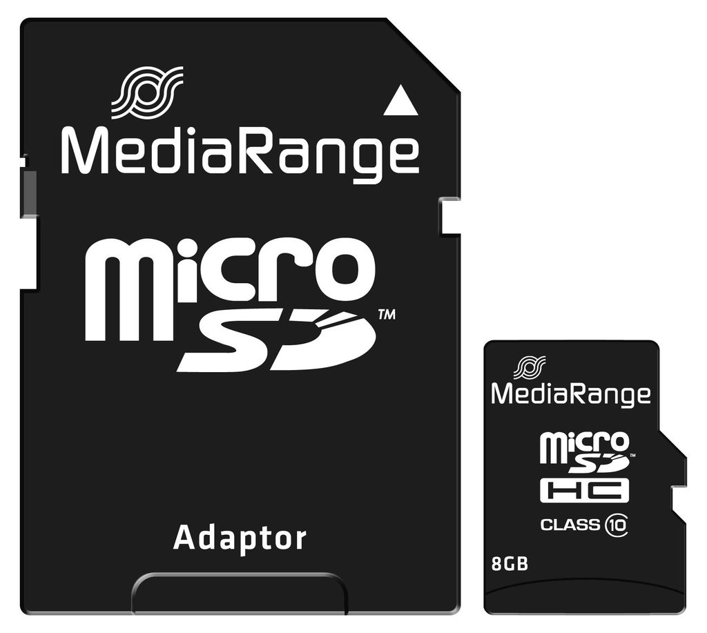 MediaRange 8 GB microSDHC, Speicherkarte, (Class 10) Produktbild 