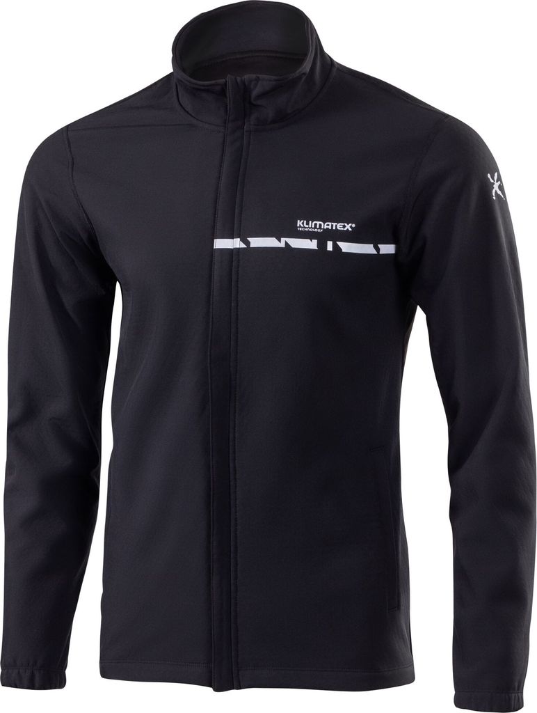 Atmungsaktive männer running jacket climatex teron schwarz