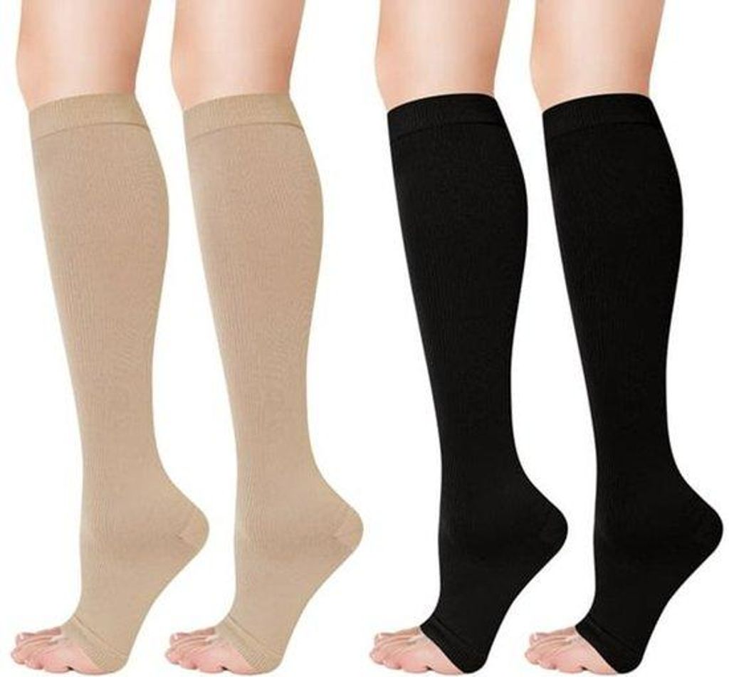 Unisex-Kniehosen-Set aus Kompressionsmaterial, geschlossen, für Laufen, Schwangerschaft, Reisen und Büroarbeit.
