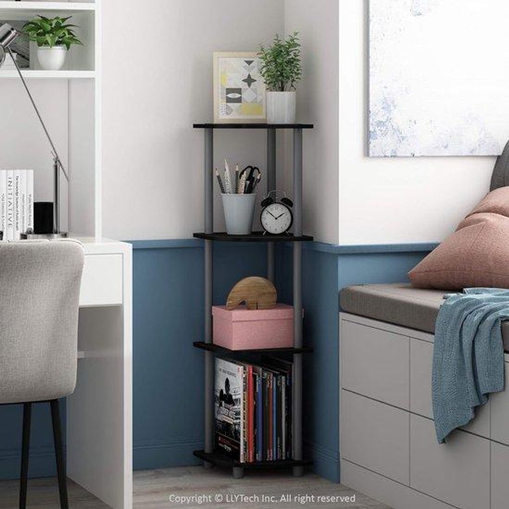 Schlankes Bücherregal, 29,5x29,5x110,5cm, für Wohnzimmer, Büro