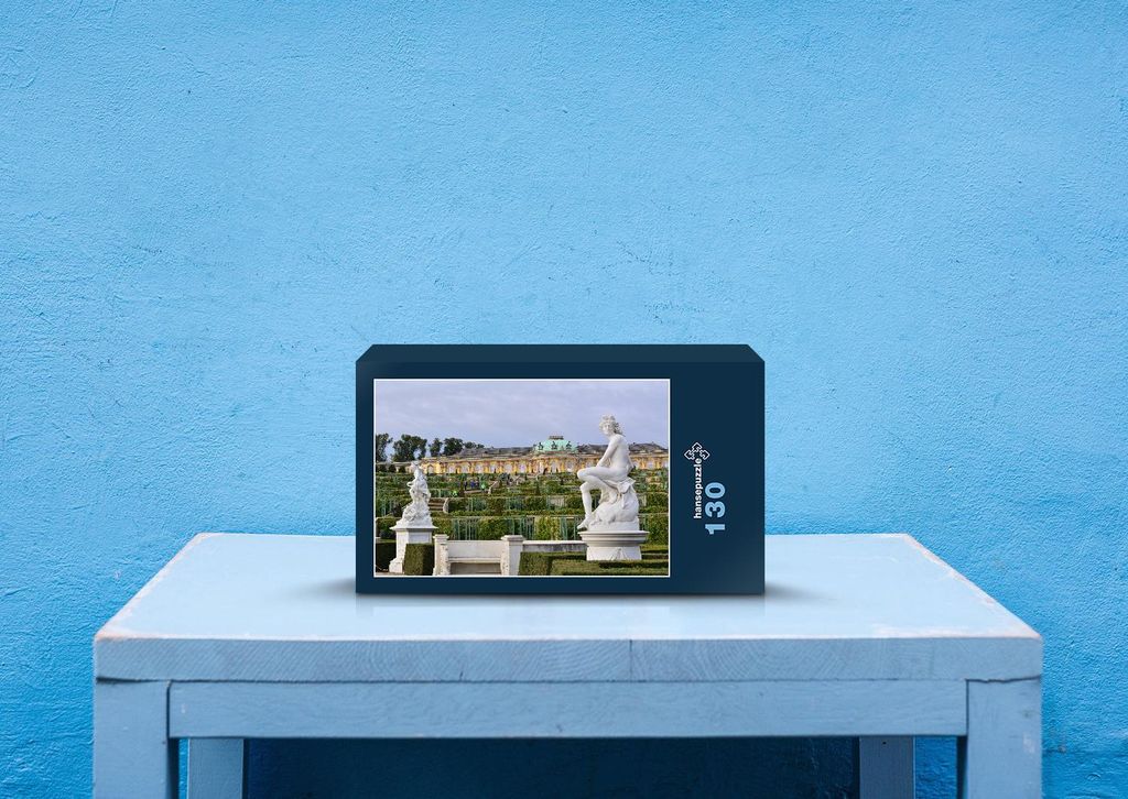 hansepuzzle 41395 - Sanssouci Puzzle, 130 Teile, Orte, 28,7 x 20,0cm mit hochwertiger Aufbewahrung, Kartonbox und wiederverschließbarem Beutel