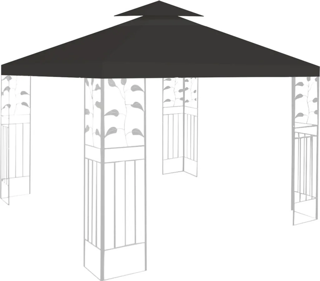 Copertura Gazebo 3x3 Jiubiaz - Telo Sostitutivo con Camino Aria PA