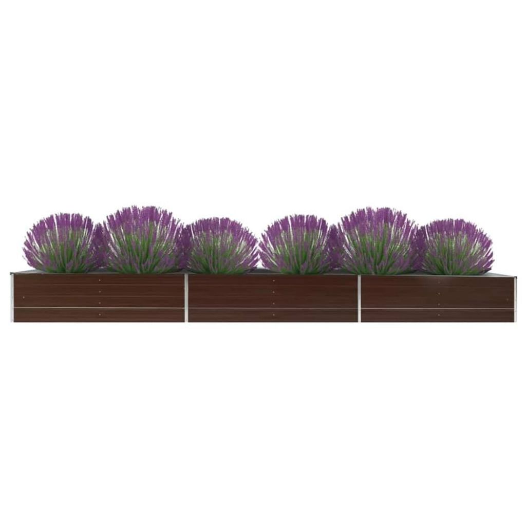 Letto da giardino rialzato Acciaio zincato 480x80x45 cm Immagine del prodotto 