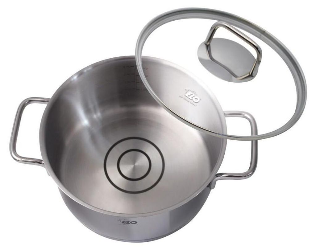 Elo Citrin 72412 Kochtopf inkl. Deckel, Edelstahl, 12 cm