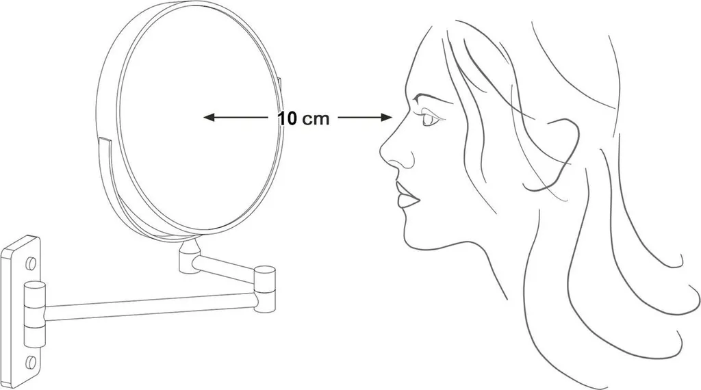 Specchio cosmetico estensibile (7x) - 5