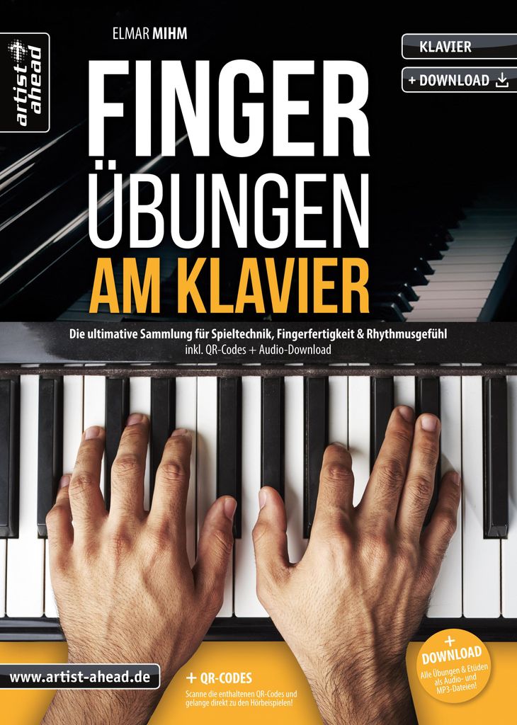 Fingerübungen am Klavier