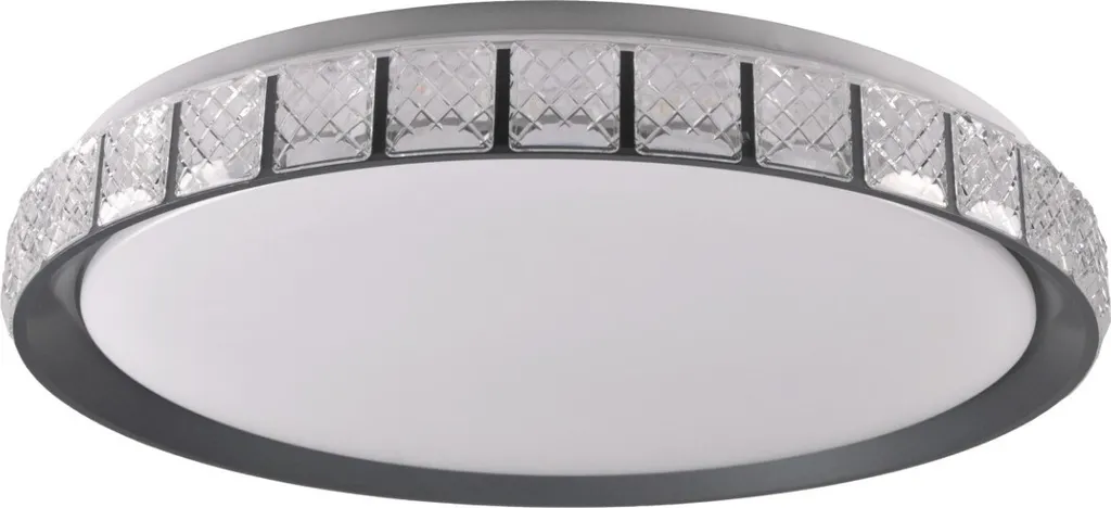 Luminaire de plafond LED dimmable NINA 49cm noir et blanc 72W avec IP44