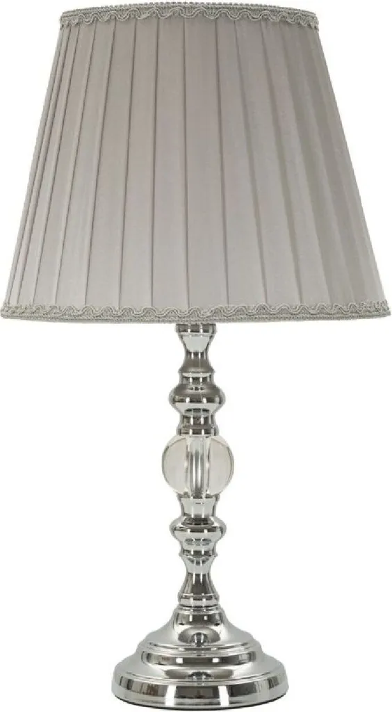 Lampe Tilly argent en fer Mauro Ferretti Ø 25 cm avec douille E27