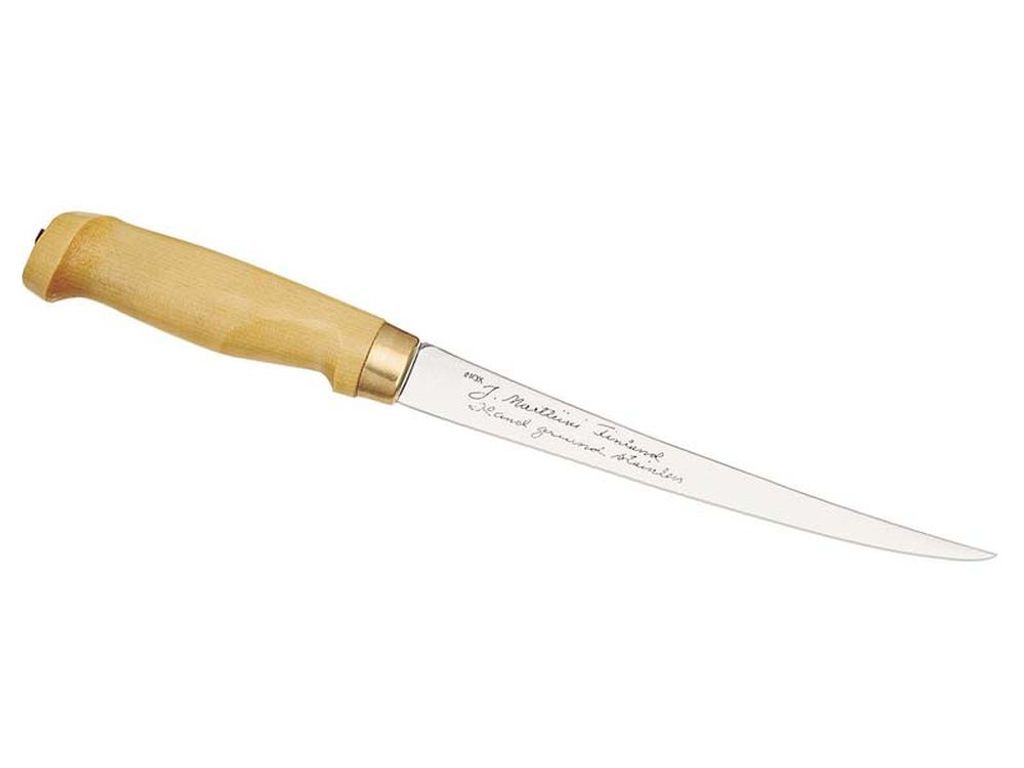 Fiński nóż do filetowania, ostrze 19 cm, drewniana Zdjęcie produktu 