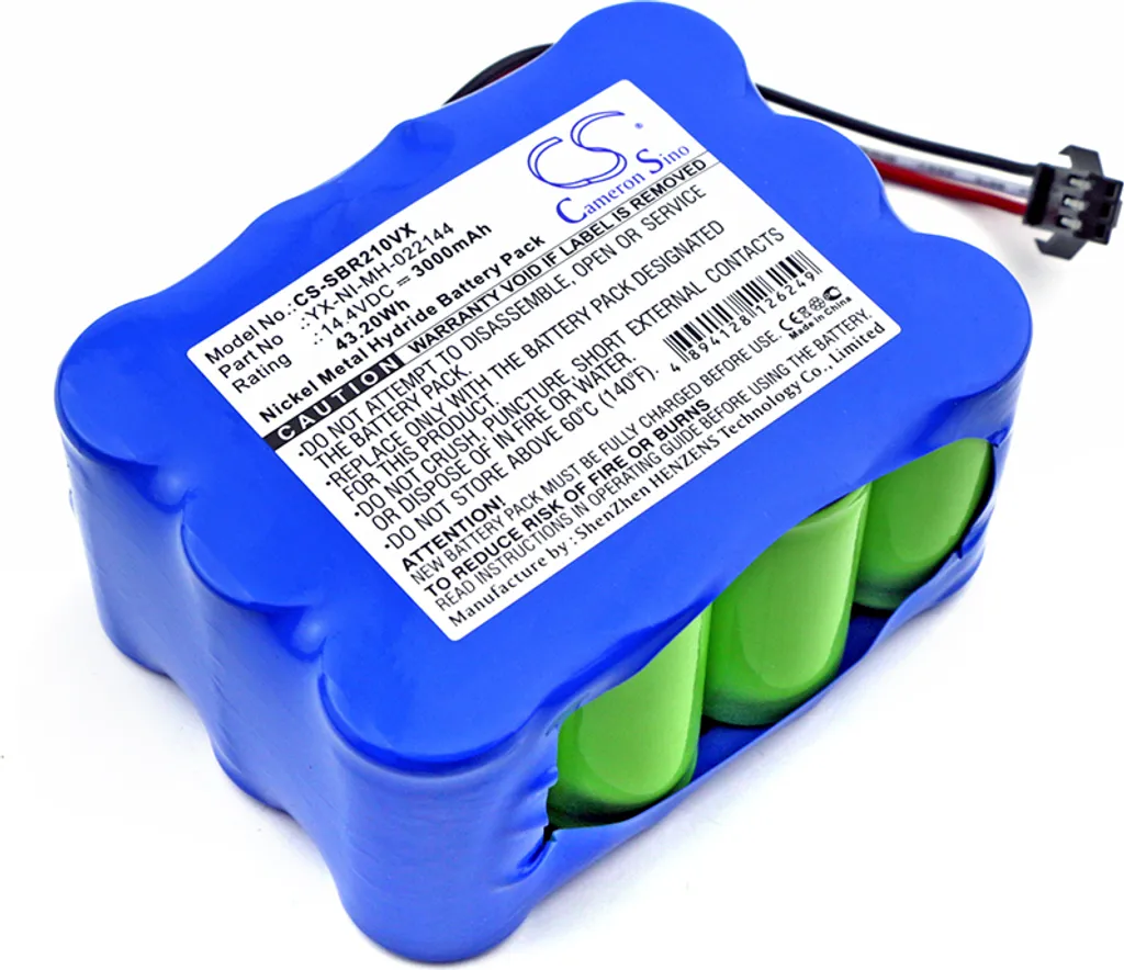 TECHTEK Batteria compatibile con [Bobsweep] 017144-TN, bObi Classic, BObi Pet Robotic Vacuum Cleaner, BQBS1000, BQBS1003, per [KV8] 510B, S350, per [