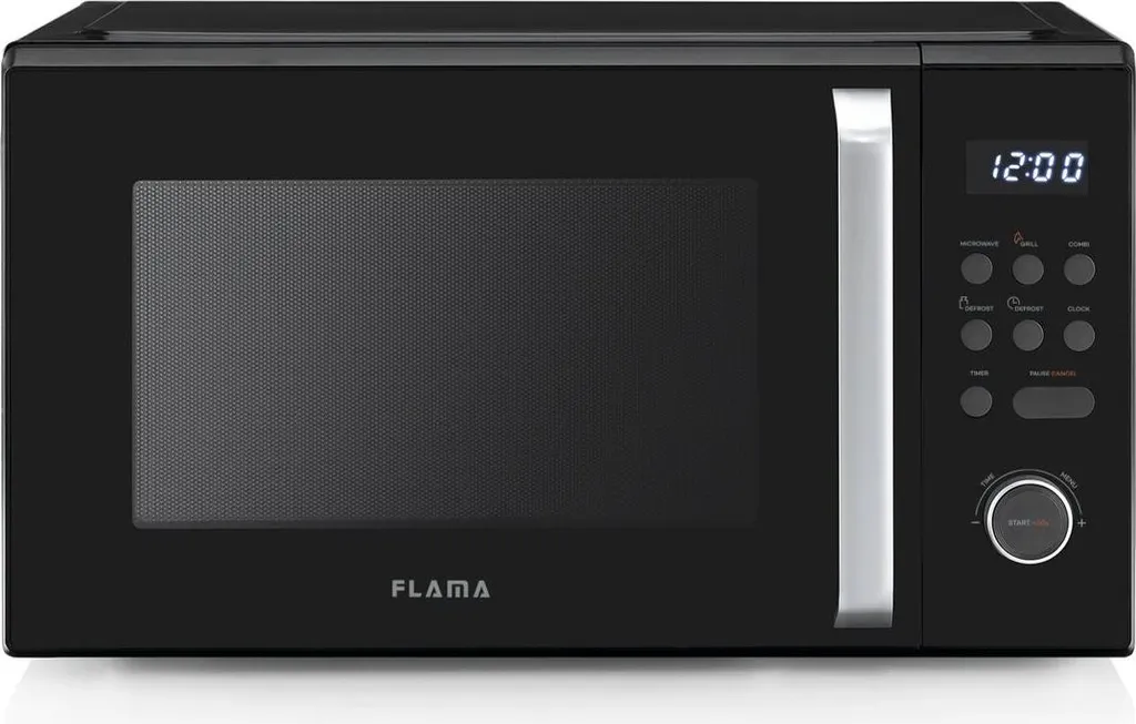 Micro-ondes Flama 31L 1000W - Grand volume et gril haute performance