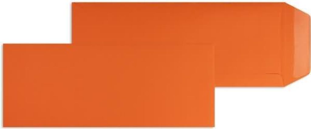 Versandtaschen 125x312mm 120g/qm gummiert VE=100 Stück nektarine.