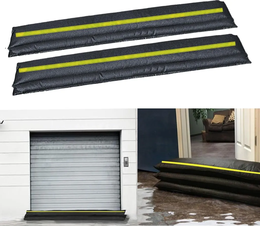 Sac anti-inondation absorbant avec bandes réfléchissantes - Pack de 6
