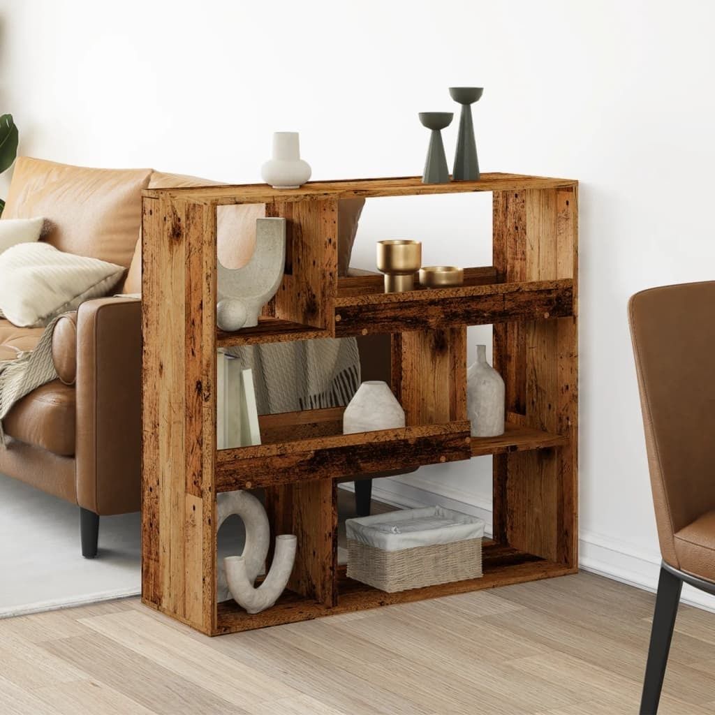 Maison Exclusive - Raumteiler Altholz-Optik 100x33x94,5 cm Holzwerkstoff