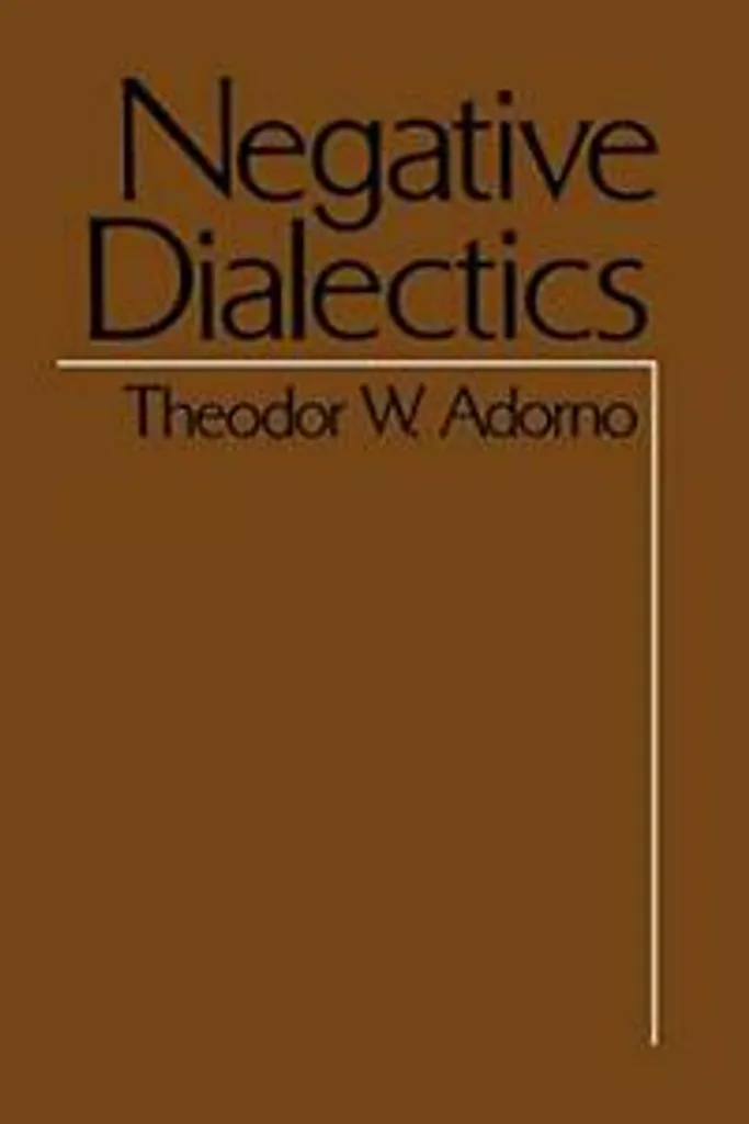 Negative Dialectics Texte Intégral avec Commentaires et Notes de Bas