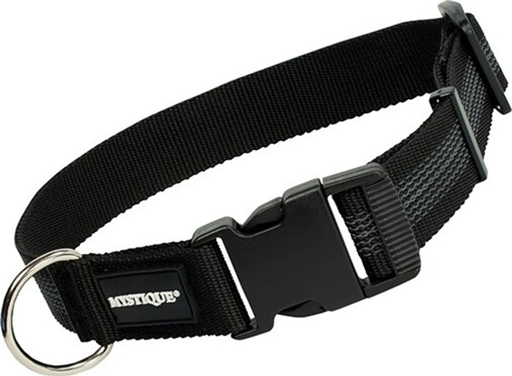 Mystique Gummiertes Halsband 30mm 55-65cm schwarz