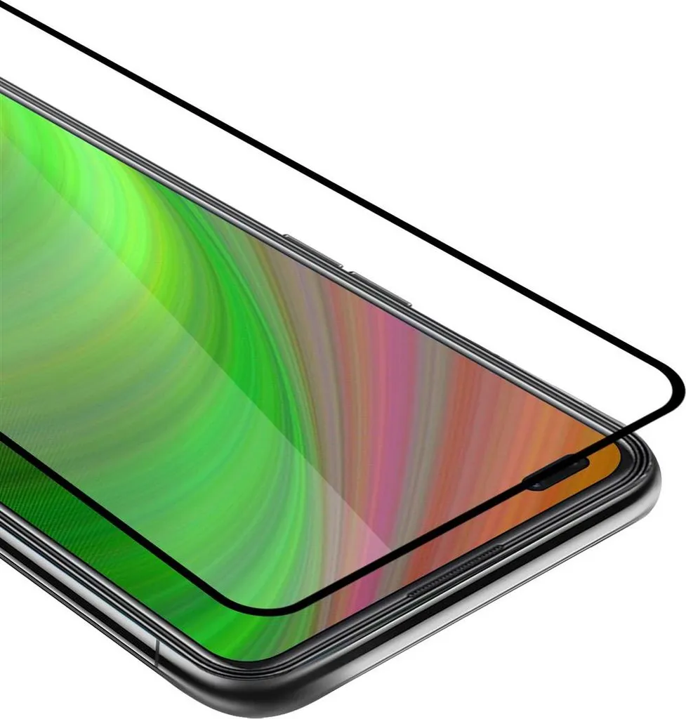 Cadorabo Vetro Temperato Oppo Reno4 Z Nero | Protezione Schermo 9H